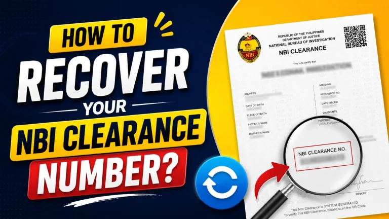 How To Recover Your NBI Clearance Number