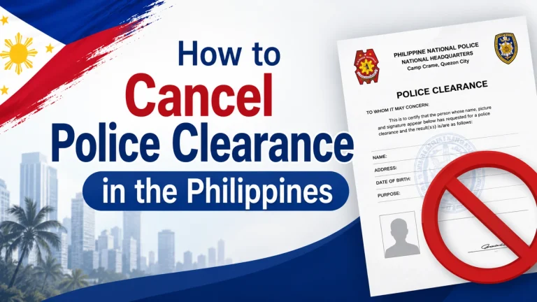 How to Cancel Police Clearance in the Philippines