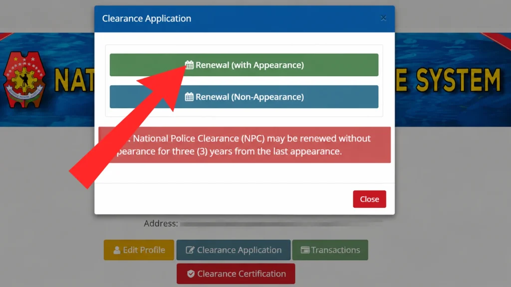 Philippines police clearance renewal