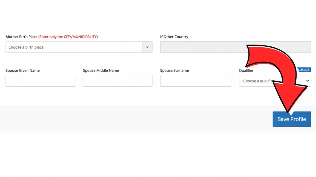 Pnp application Save profile