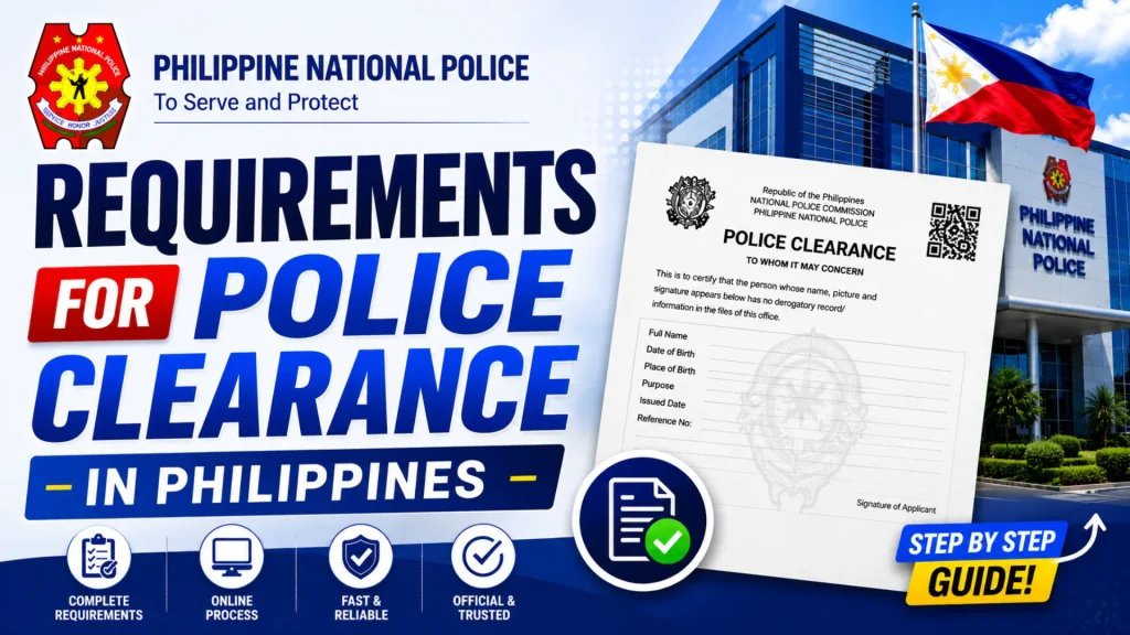Requirements For Police Clearance in Philippines